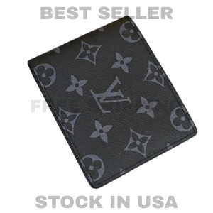 New Louis Vuitton Multiple Monogram Slender Canvas Black Men’s Wallet (w/Box)