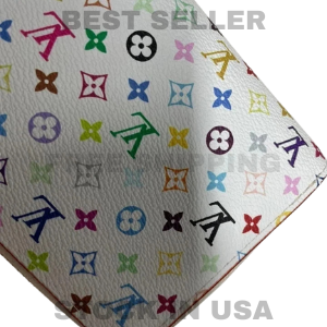 Louis Vuitton Monogram Multicolor Zippy Zip Around Long Wallet White 100% Genuin
